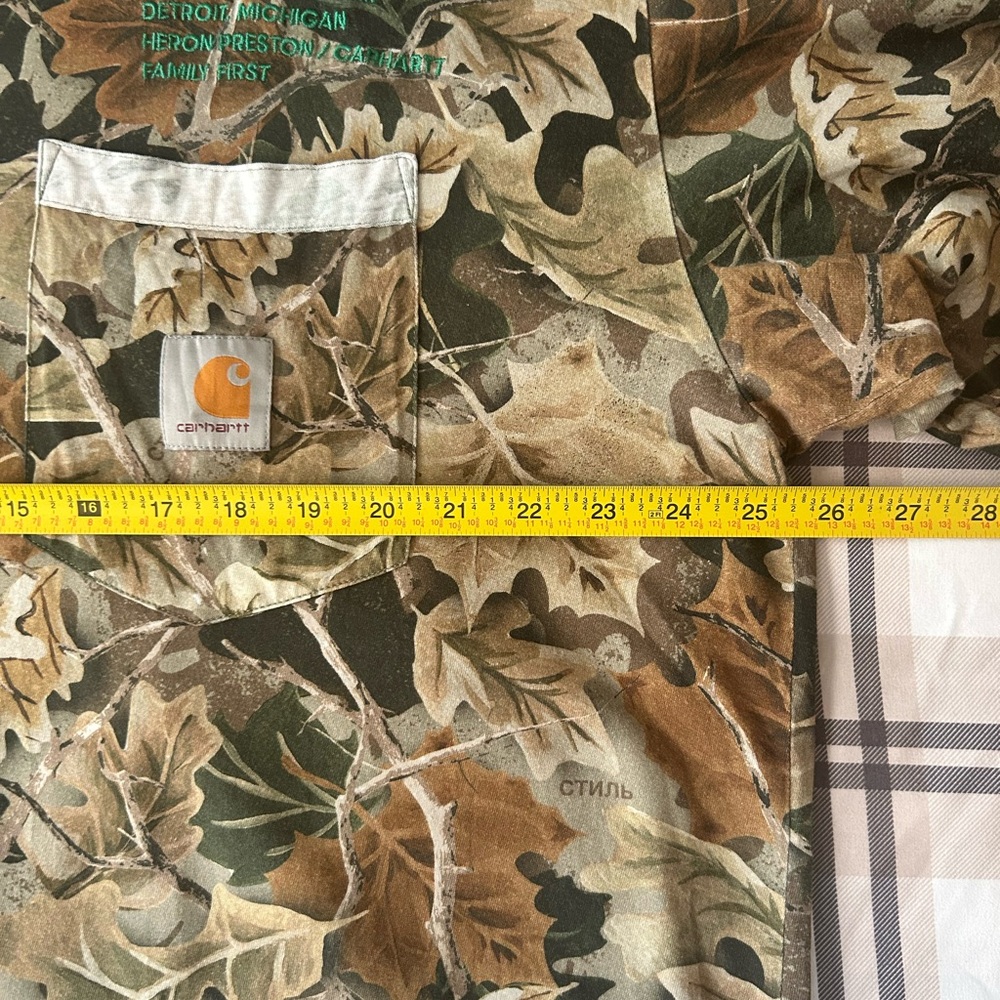 Carhartt WIP x Heron Preston Camo T-Shirt XL | Detroit | SS2017 Collab - Picture 7 of 8